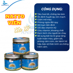 Natto đậu tương lên men anphaco dạng tươi