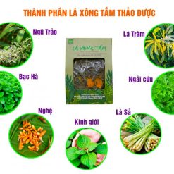 Thành phần lá xông tắm cho mẹ sau sinh
