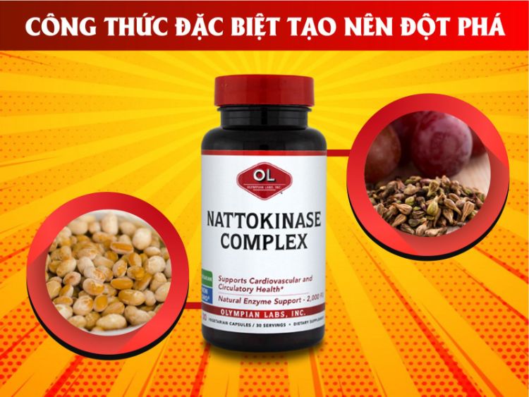 Viên Uống Hỗ Trợ Ngừa Đột Quỵ Nattokinase Complex Mỹ